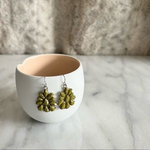 Green Dangle Earrings